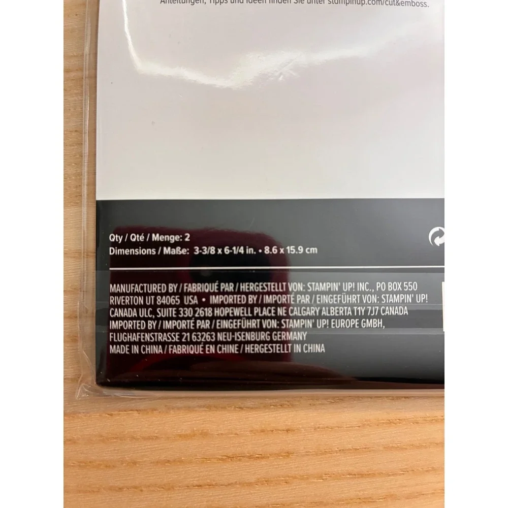 Stampin' Up! Let's Celebrate Embossing Folders Multilingual Congratulations (K4)